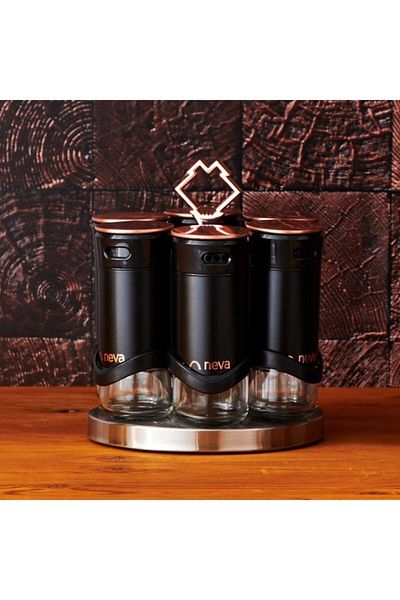 Neva N3037 Sweet Premium Dark Niche 6-Piece Spice Set