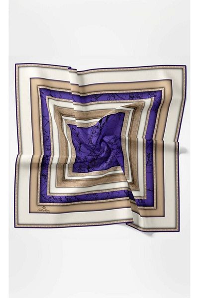 SİLKHOMEE Κασκόλ Silkhome Twill Polyester με σχέδιο 30031