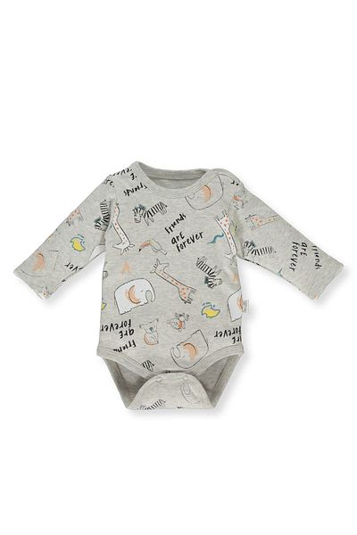 Bebetto INTERLOK LONG SLEEVE BODY MOON PRINTED (FRIENDS ARE FOREVER)T3177