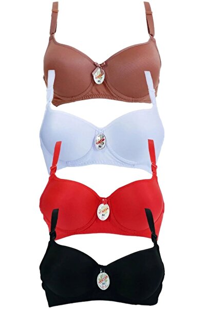 Tektaş Жіночий бюстгальтер без підкладки, набір з 4 штук 2105ar