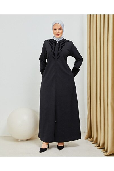 Limante Overcoat with Seal Fabric Detail on Arms and Chest