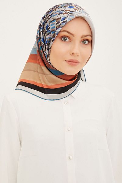 Armine Μεταξωτό Φουλάρι ARMINE 8934D - Twill Nostalgia