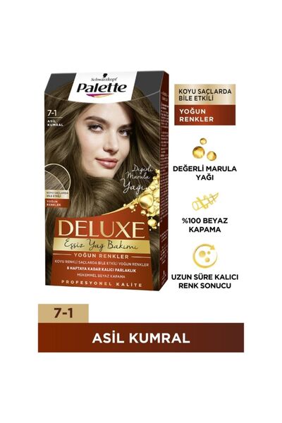 Palette Yoğun Renkler 7-1 Asil Kumral Saç Boyası 6281031271162