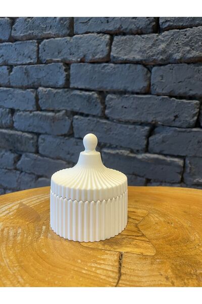 Studio Decorative Box with Lid| White