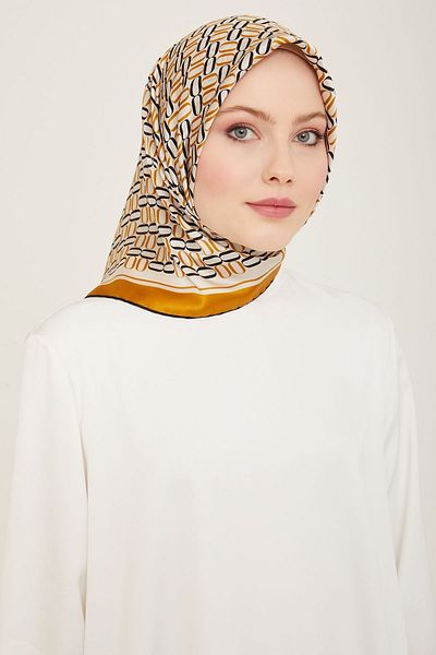 Armine Μεταξωτό Φουλάρι ARMINE 9149D - Τσίλι
