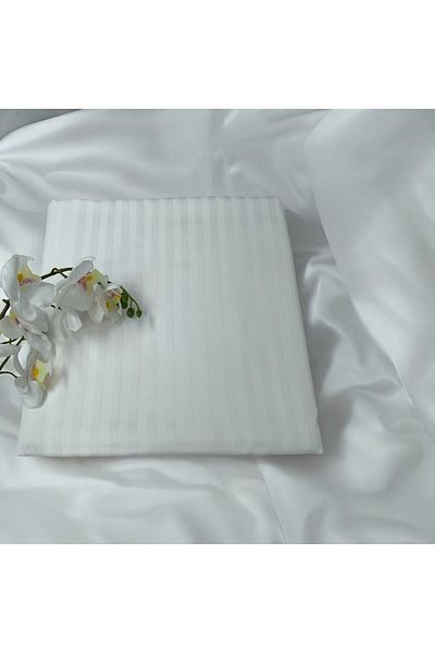 LUFA HOME Striped Cotton Satin Bed Sheet Set