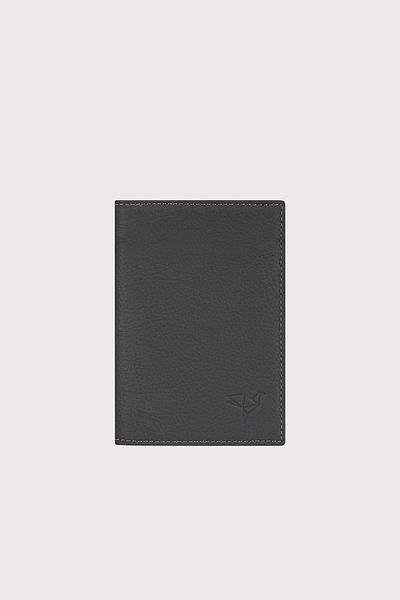 Garbalia Unisex Anthracite Passport Cover - Γνήσιο δέρμα, Θήκη για κάρτα