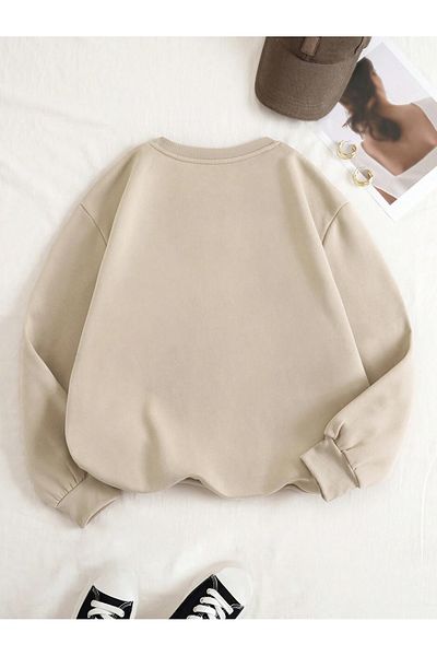 Mad&Calf Dirty Martini Printed Oversize Γυναικείο Φούτερ - Fleece