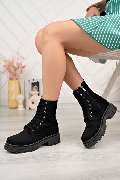 SUSE SHOES SİYAH SÜET POSTAL