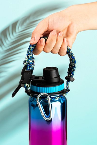 Porsima 1395-3 Stainless Steel Leak Proof Double Layer Tea Coffee Thermos with Carrying Strap 700 ml