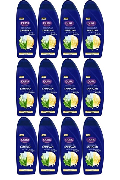 Duru Şampuan Kolajen Aleovera&Mentol Kepeğe Karşı Etkili 12X500 Ml