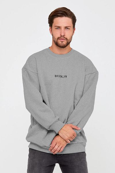 OFFSIDESIGN Φούτερ Brooklyn με εκτύπωση Unisex Oversize - Στρογγυλή λαιμόκοψη, Άνετος ύφασμα