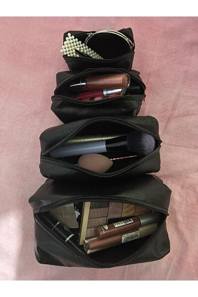 Palwin 4-Piece Nesting Bag Set for Jewelry, Makeup, and Personal Items, Organizer Bag(Lengths: 25-20-15-10 cm)