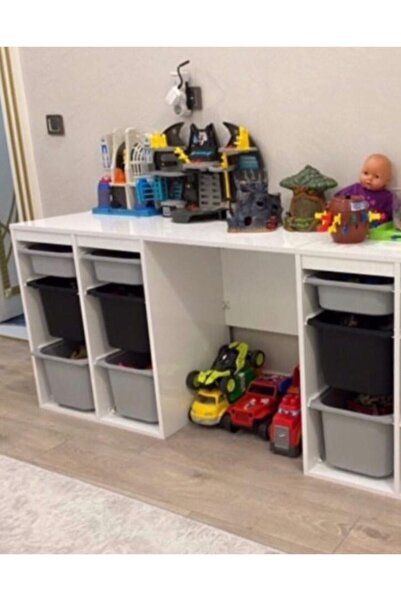OYUNCAK DOLABI Oyuncak Dolaplı Çalışma Masası Aktivite Masası (mdf)
