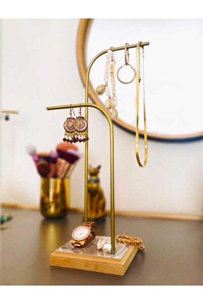 TWİN HOME Gold Altın Takı Standı Takılık Küpelik Bileklik Kolye Seti Takı Dolabı Düzenleyici