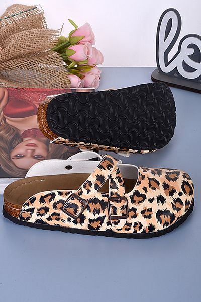 DOGİYE 8103 Παντόφλες Sabo Cross με σχέδιο Leopard