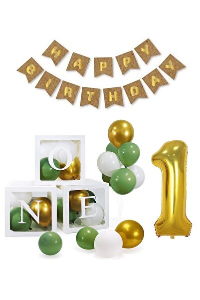 BİDOLUMUTLULUK 1 Yaş Doğum Günü Konsepti One Happy Bırthday