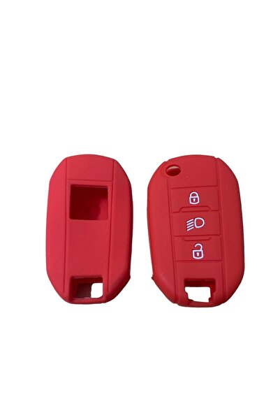 İKTUNING حافظة مفاتيح سيليكون متوافقة مع بيجو 208 308 508 - C3 C4 C6 بيكاسو D...