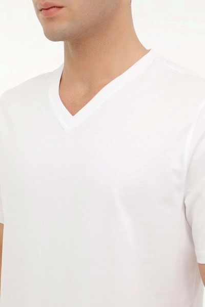 Kinetix KİNETİX M-SN221 BSC 4FX Рукава Біла Футболка - XL