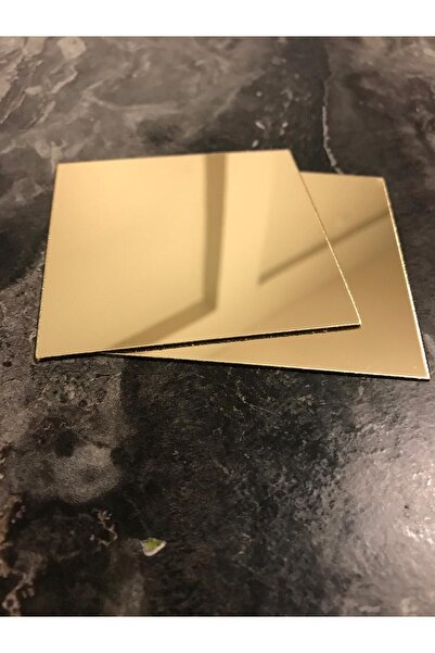 TASARIM TABELA Pleksi Ayna Mozaik Kare 8,5cm 4 Adet