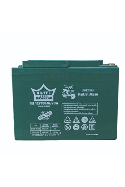 Or-Tec Plus 12v 100 Ah Elektrikli Motor Aküsü