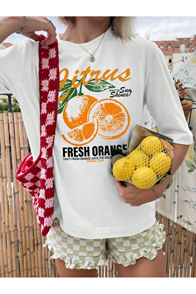 Jose Clothing Μπλουζάκι Oversize με στάμπα από οργανικό βαμβάκι