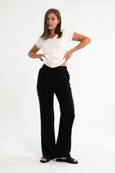 Qaju Palazzo Premium ženske pantalone - širok kroj