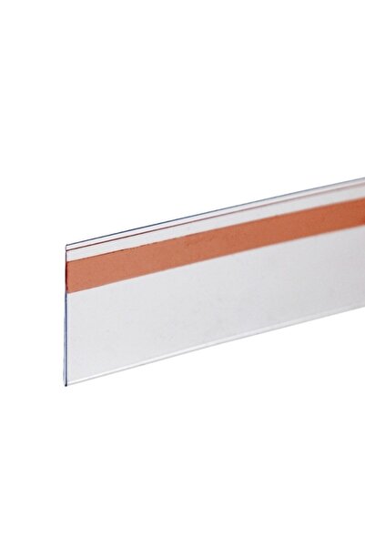 DamgaMarket Pvc Yapışkanlı V Tipi Raf Fiyat Etiketliği 4 Cm X 8 Cm - 50'li Pa...