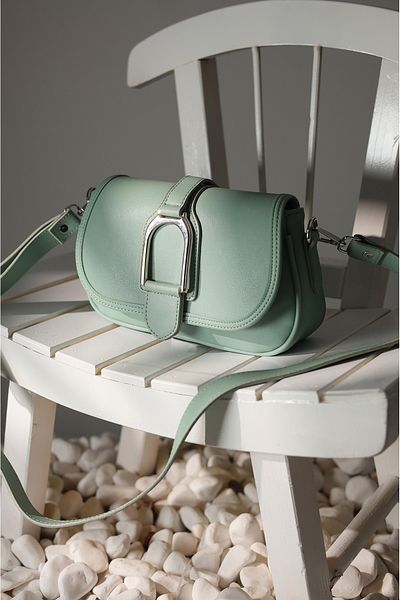 Rimense Γυναικεία τσάντα Mint Green - Ρυθμιζόμενα λουριά και φόδρα
