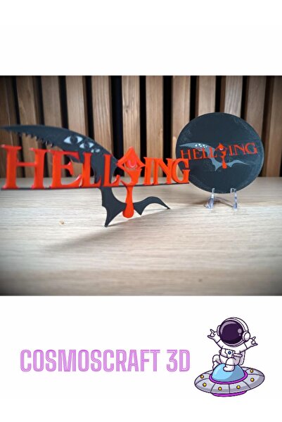 CosmosCraft Hellsing Logo Stand ve Bardak Altlığı ,plastik