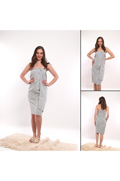 ROZET TEKSTİL Rozet Tekstil Sivi Pamuk paket kupaonskih peškira za plažu 100 ...