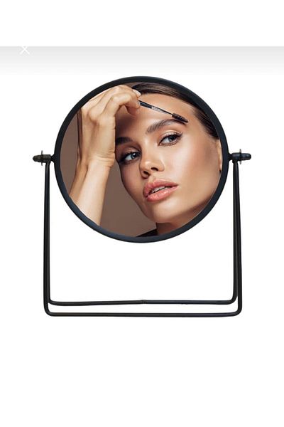 ecmir home Metal Round Black Makeup Mirror