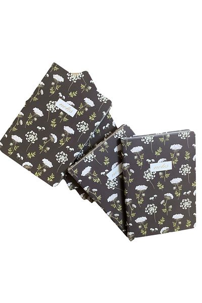 blume Caiet alb Floral Thermo Opportunity - Copertă flexibilă, cu riglă, 14,3*20,5 cm, 256 pagini