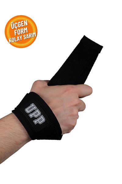 UPP Triangle-Shaped Wrist Pad Supported Easy-to-Attach 1 Pair Weight Lifting Strap Lifting Strap