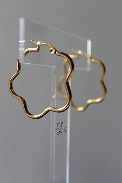 nevamor Çelik Ikili Çiçekli Küpe