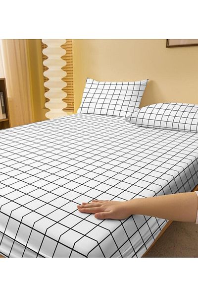 Totem Totemhome Ranforce Elastic Checkered Sheet Set