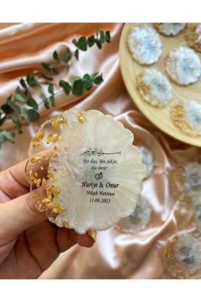 Gami Handmade Epoksi Magnet 20 Adet Söz Nişan Nikah Düğün Kına Hediyelik Orga...