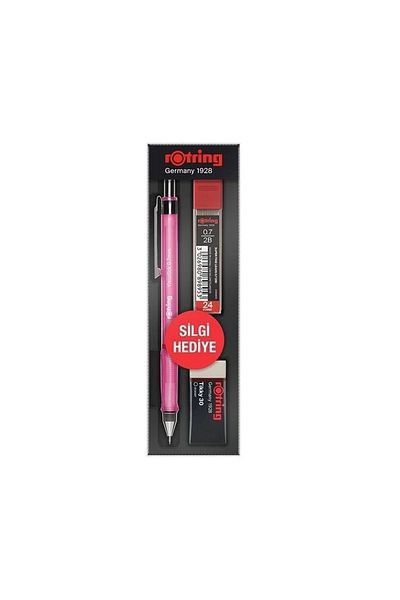 Rotring Visuclick Versatil - 3-piece Pink School Set, 0.7 Mm