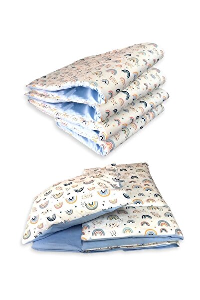 Bebek Özel حماية جانبية للسرير مقاس 80 × 130 - طقم نوم للأثاث مصنوع من القطن ...