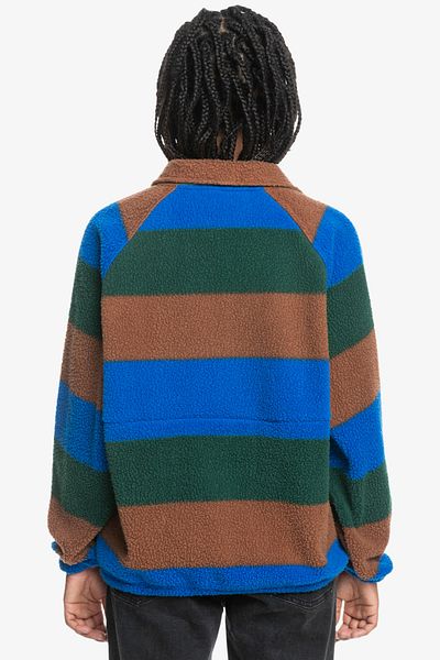 Quiksilver Συλλογή UNI - Πουλόβερ με μισό φερμουάρ για άνδρες, ύφασμα πολυεστέρα