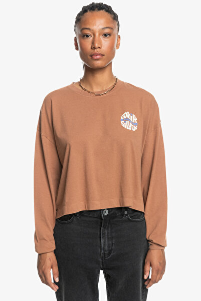 Quiksilver UNI Колекція 100 органічна тканина з довгим рукавом футболка хутро чоловіки