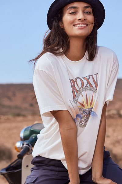 Roxy Kurzarm-T-Shirt - 100 % Bio-Algodon, W