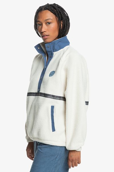 Quiksilver Συλλογή UNI - αρσενικό πουλόβερ με μισό φερμουάρ, επένδυση από πολυεστέρα
