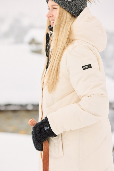 Roxy Palton izolat pentru femei - 100% poliester reciclat, țesătură simplă, rezistent la apă