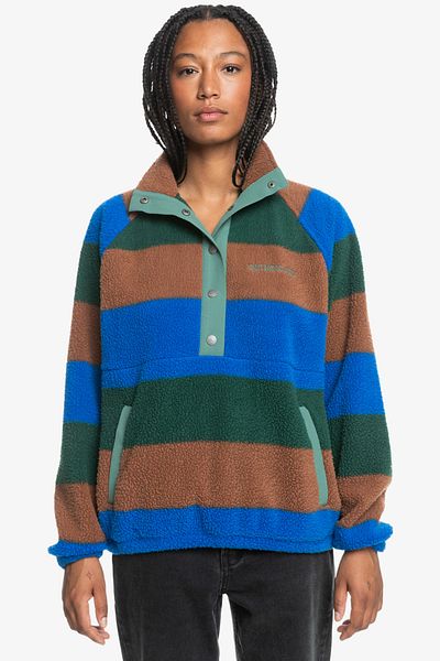 Quiksilver Συλλογή UNI - Πουλόβερ με μισό φερμουάρ για άνδρες, ύφασμα πολυεστέρα