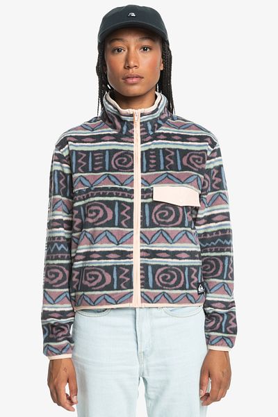 Quiksilver UNI college - Ανδρικό πουλόβερ με φερμουάρ, 100% ανακυκλωμένο πολυύφασμα