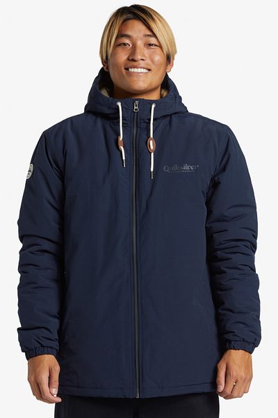 Quiksilver Gefütterte Jacke für Herren – Regular Fit, 155 g/m2 Baumwoll-Nylon-Mischgewebe