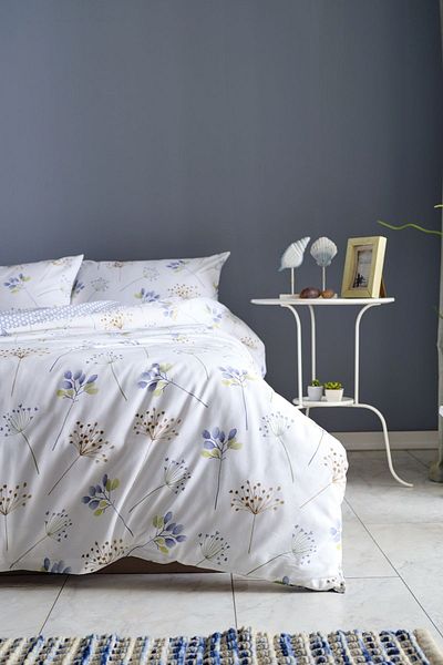 Doqu Home Flourish Easy Cotton - Σετ Παπλωματοθήκης Διπλής Κρέμα