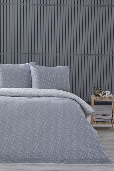 Doqu Home Duvet Cover Set-CIFT PERSONAL -GLIMMER GRAY