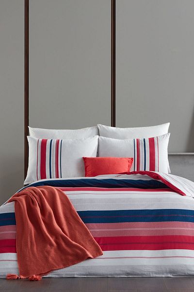 Doqu Home Ranforce Bedding Set Salvo Single - Red